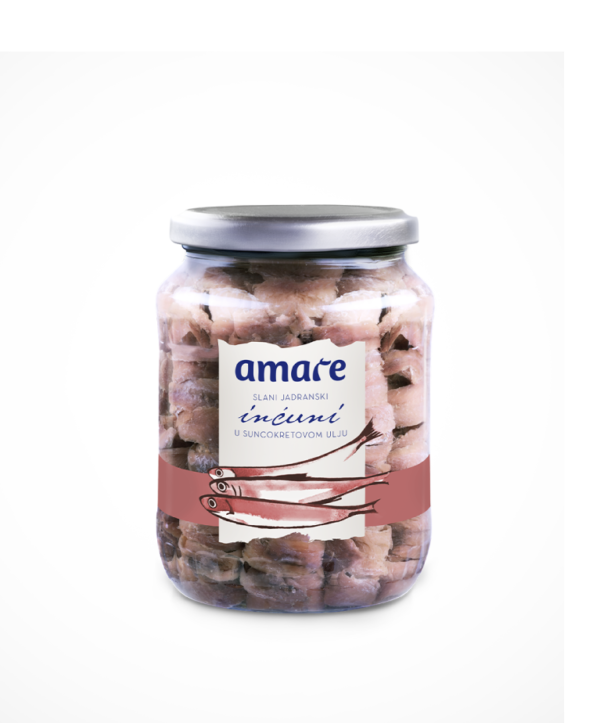 Slani jadranski inćuni 720g - Slika 2