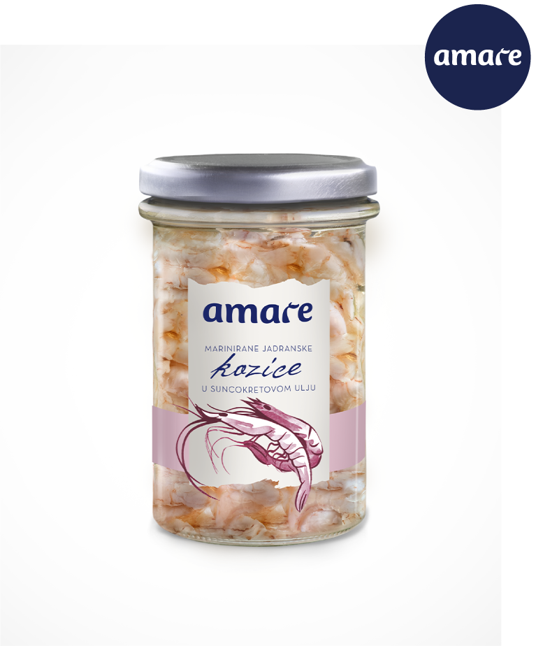 GAMBAS DE ADRIÁTICO marinadas EN EL ACEITE DE GIRASOL 310g